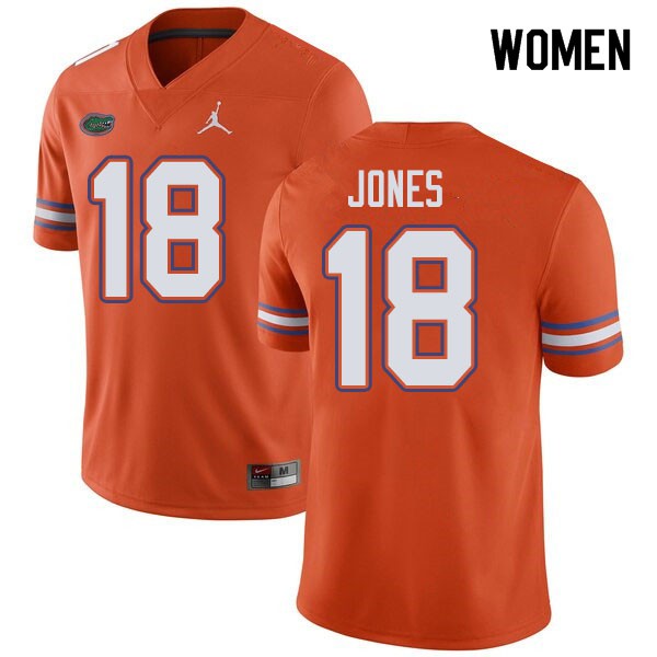 Jordan Brand Women #18 Jalon Jones Florida Gators College Football Jerseys Orange